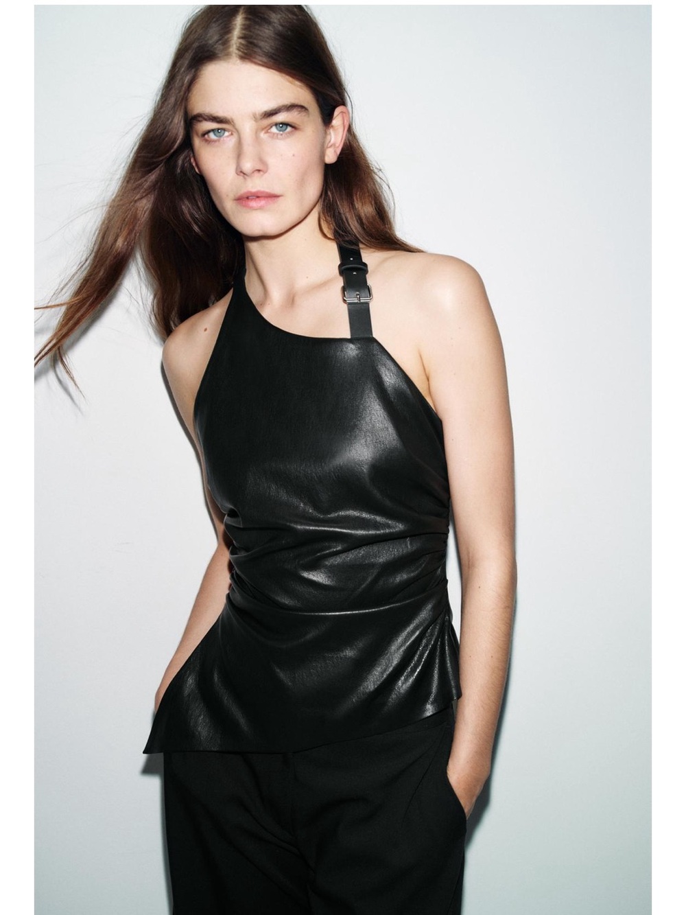 Zara Buckle Halter Top